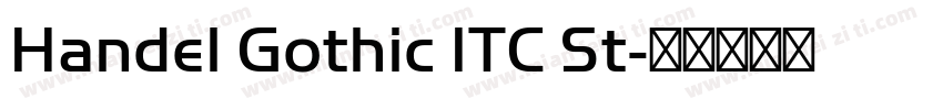 Handel Gothic ITC St字体转换